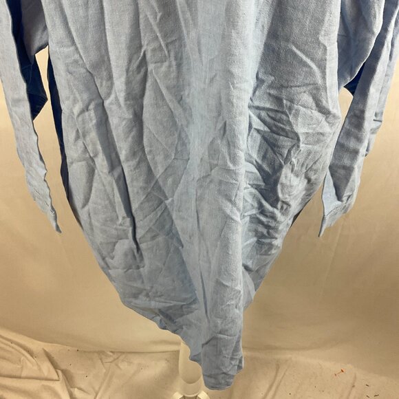 Victoria's Secret Vintage Night Shirt S Blue Chambray Boyfriend Shirt - Picture 11 of 12